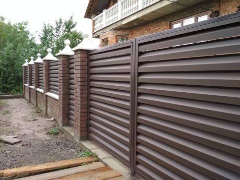 Забор жалюзи модерн плюс