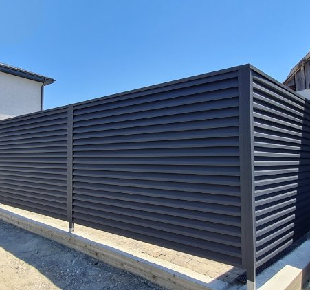 Забор жалюзи токио гранд лайн серый