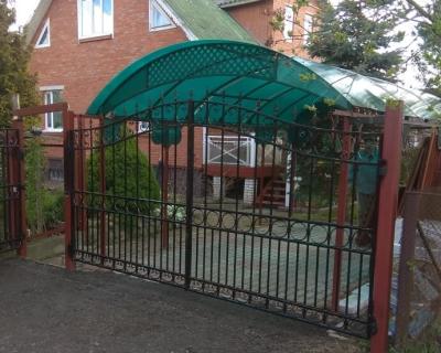 Ворота кованые с калиткой