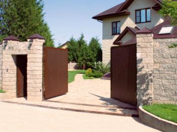 Ворота металлические распашные