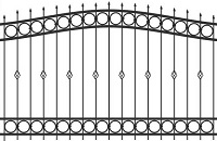 Эскиз кованого забора 04