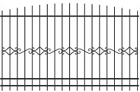 Эскиз кованого забора 10