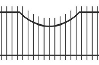 Эскиз кованого забора 17