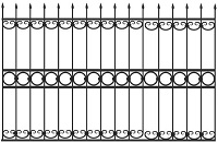 Эскиз сварного забора 23