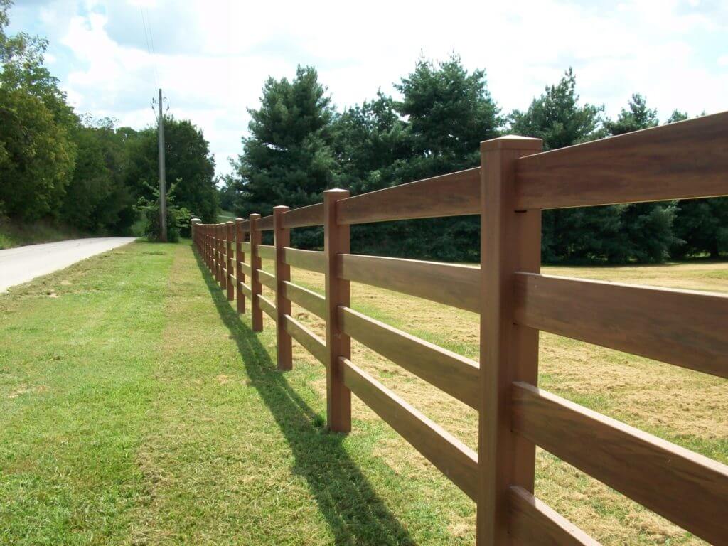 Забор ранчо деревянный